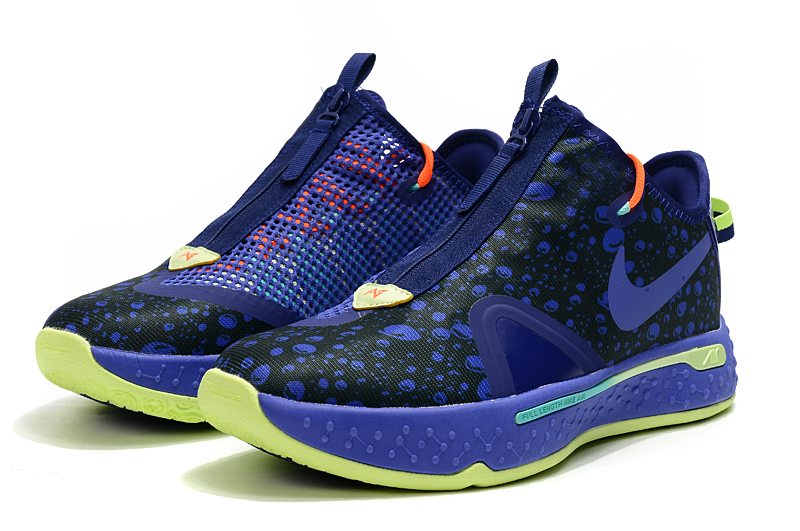 2020 Nike PG 4 Dark Blue Green Basketball Shoes